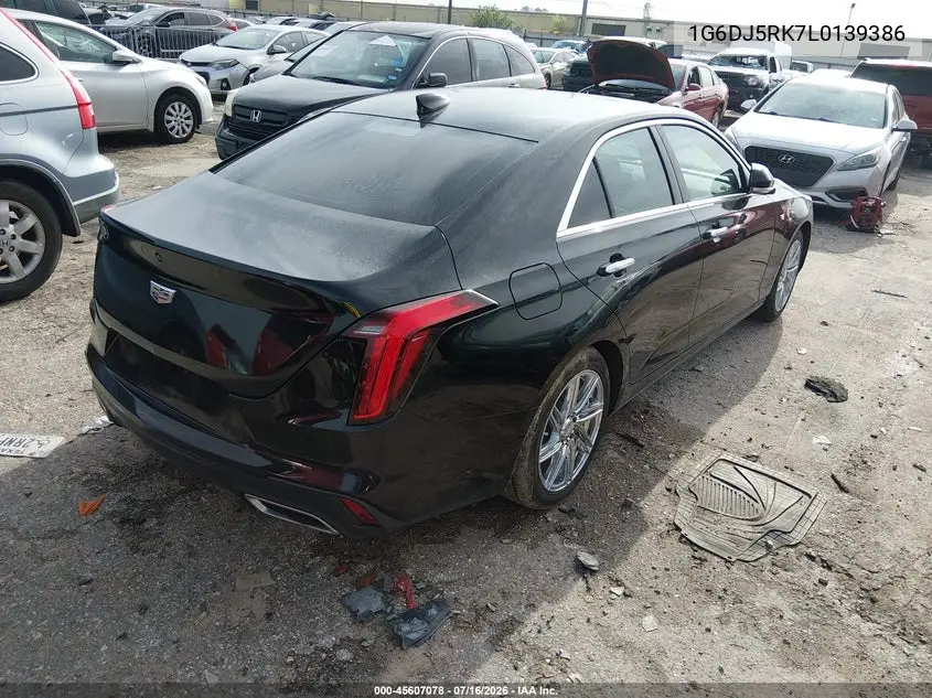 2020 Cadillac Ct4 Luxury VIN: 1G6DJ5RK7L0139386 Lot: 45607078