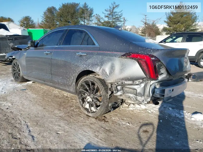 2021 Cadillac Ct4 Premium Luxury VIN: 1G6DF5RK1M0112459 Lot: 44239083