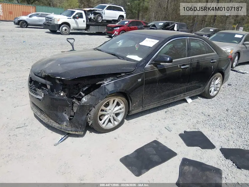 2021 Cadillac Ct4 Luxury VIN: 1G6DJ5RK4M0107187 Lot: 44712885