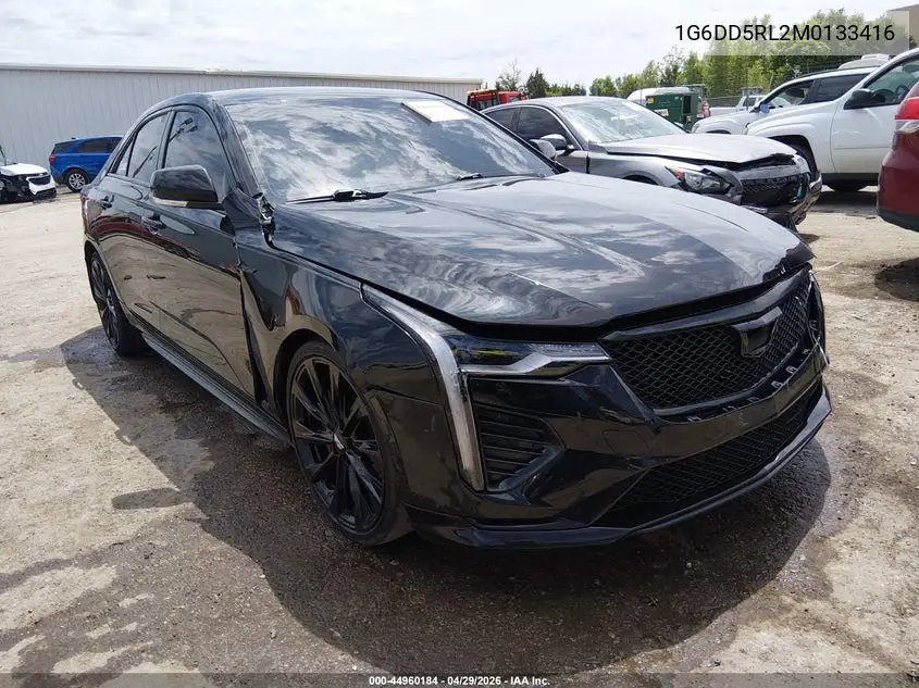 2021 Cadillac Ct4 V-Series VIN: 1G6DD5RL2M0133416 Lot: 44960184