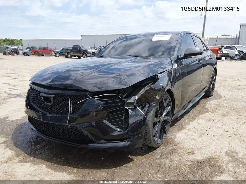 2021 Cadillac Ct4 V-Series VIN: 1G6DD5RL2M0133416 Lot: 44960184