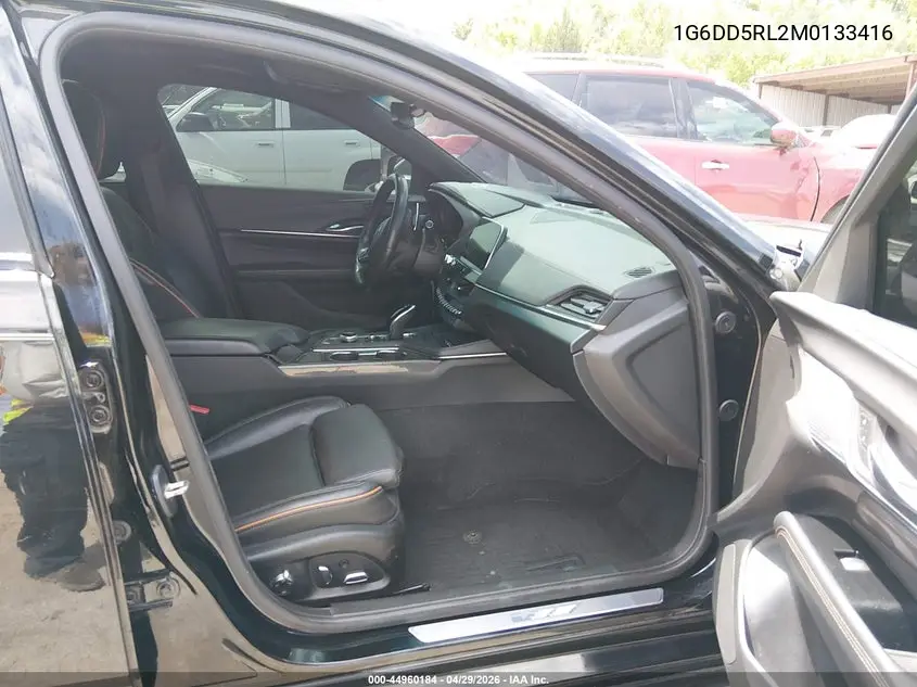 2021 Cadillac Ct4 V-Series VIN: 1G6DD5RL2M0133416 Lot: 44960184