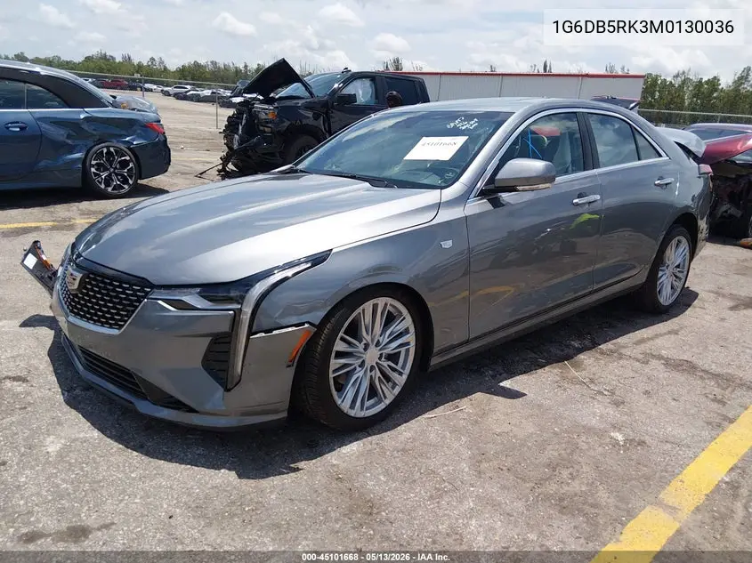 2021 Cadillac Ct4 Premium Luxury VIN: 1G6DB5RK3M0130036 Lot: 45101668