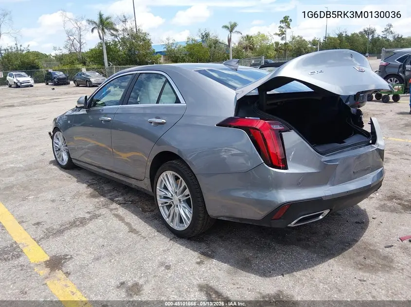 2021 Cadillac Ct4 Premium Luxury VIN: 1G6DB5RK3M0130036 Lot: 45101668