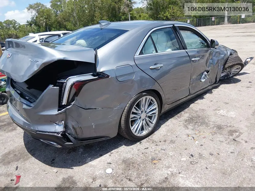 2021 Cadillac Ct4 Premium Luxury VIN: 1G6DB5RK3M0130036 Lot: 45101668