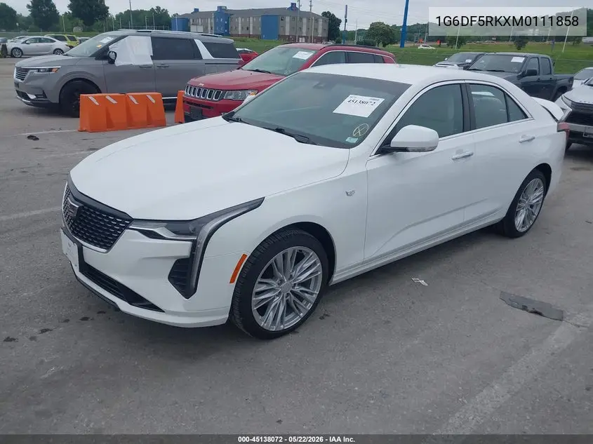 2021 Cadillac Ct4 Premium Luxury VIN: 1G6DF5RKXM0111858 Lot: 45138072