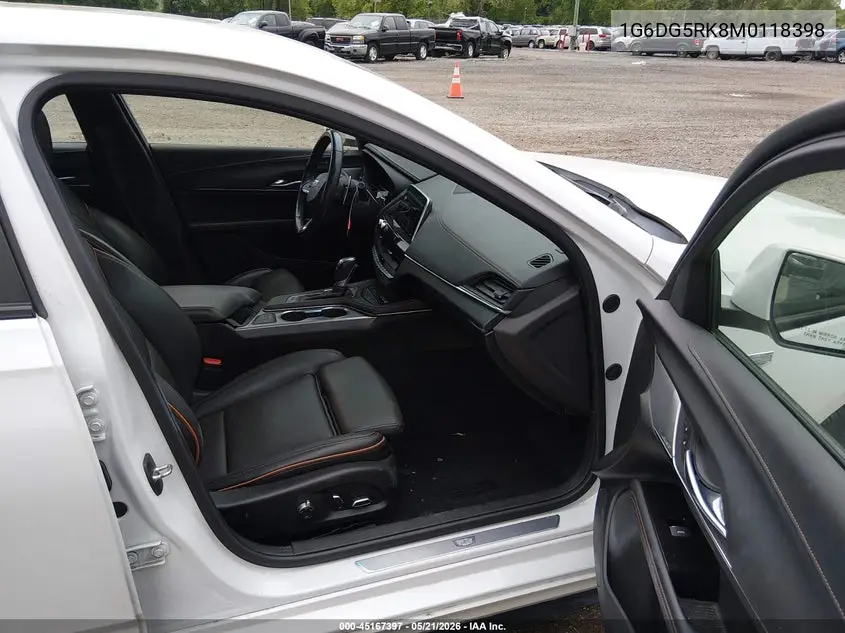 2021 Cadillac Ct4 Sport VIN: 1G6DG5RK8M0118398 Lot: 45167397