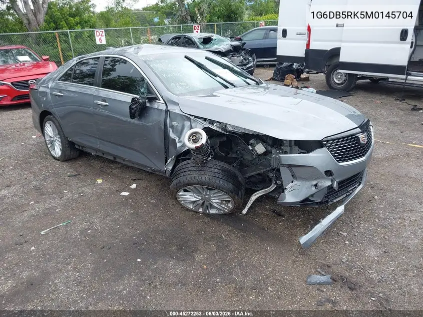2021 Cadillac Ct4 Premium Luxury VIN: 1G6DB5RK5M0145704 Lot: 45272253