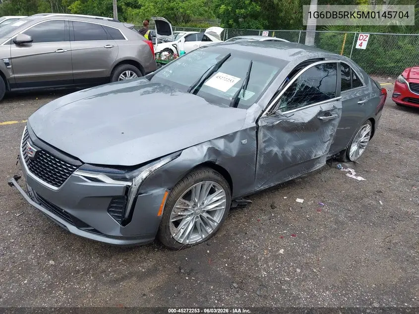 2021 Cadillac Ct4 Premium Luxury VIN: 1G6DB5RK5M0145704 Lot: 45272253