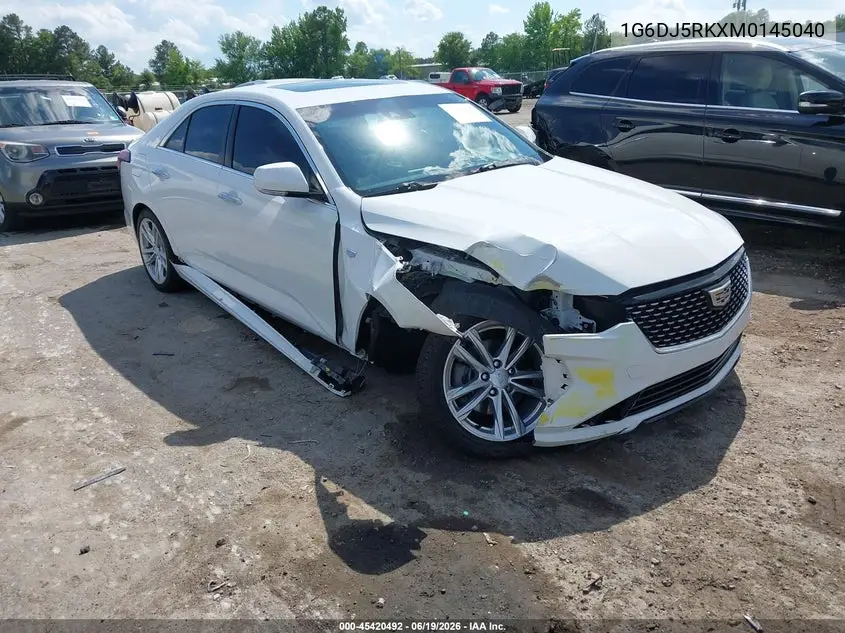 2021 Cadillac Ct4 Luxury VIN: 1G6DJ5RKXM0145040 Lot: 45420492