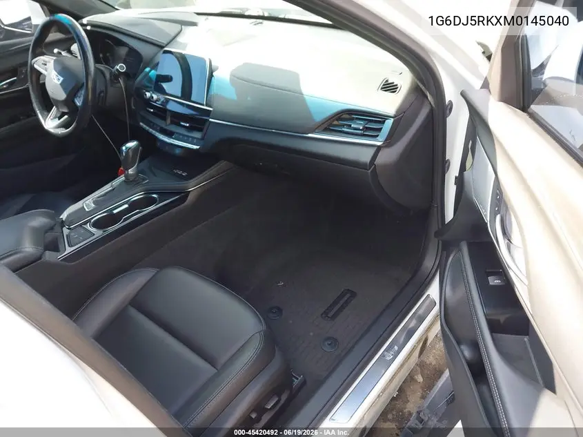 2021 Cadillac Ct4 Luxury VIN: 1G6DJ5RKXM0145040 Lot: 45420492
