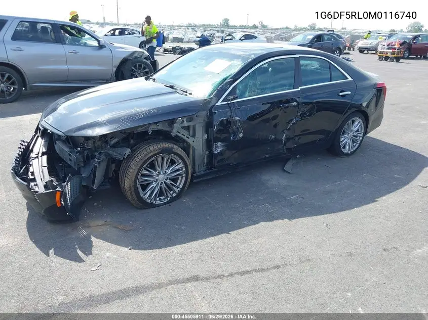 2021 Cadillac Ct4 Premium Luxury VIN: 1G6DF5RL0M0116740 Lot: 45505911