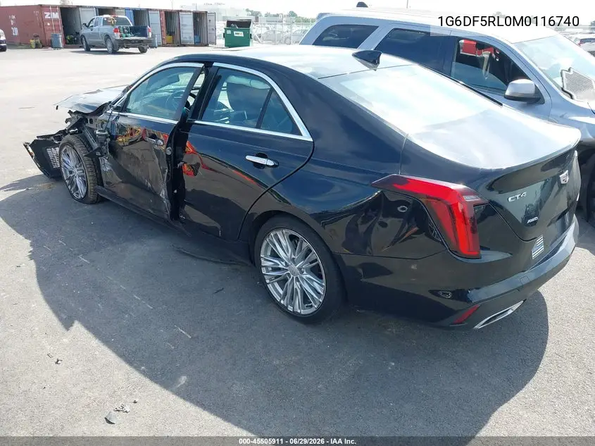 2021 Cadillac Ct4 Premium Luxury VIN: 1G6DF5RL0M0116740 Lot: 45505911