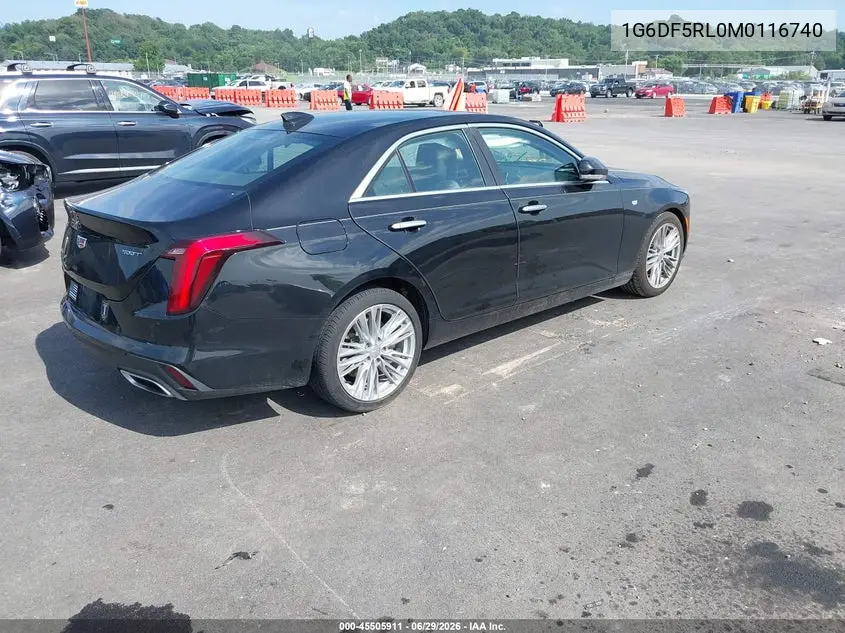 2021 Cadillac Ct4 Premium Luxury VIN: 1G6DF5RL0M0116740 Lot: 45505911