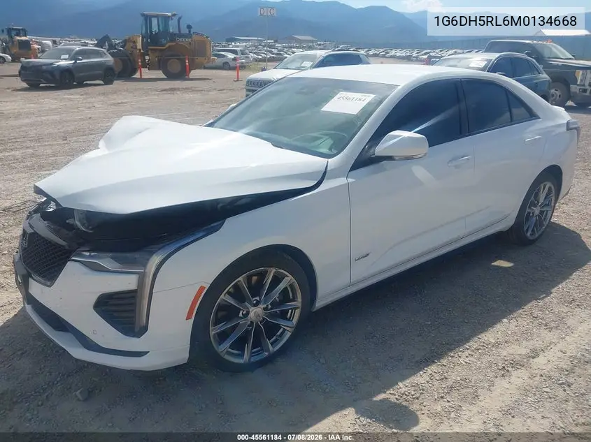 2021 Cadillac Ct4 V-Series VIN: 1G6DH5RL6M0134668 Lot: 45561184
