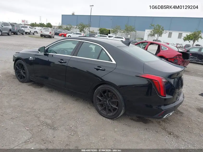 2021 Cadillac Ct4 Premium Luxury VIN: 1G6DB5RK4M0129204 Lot: 45570285