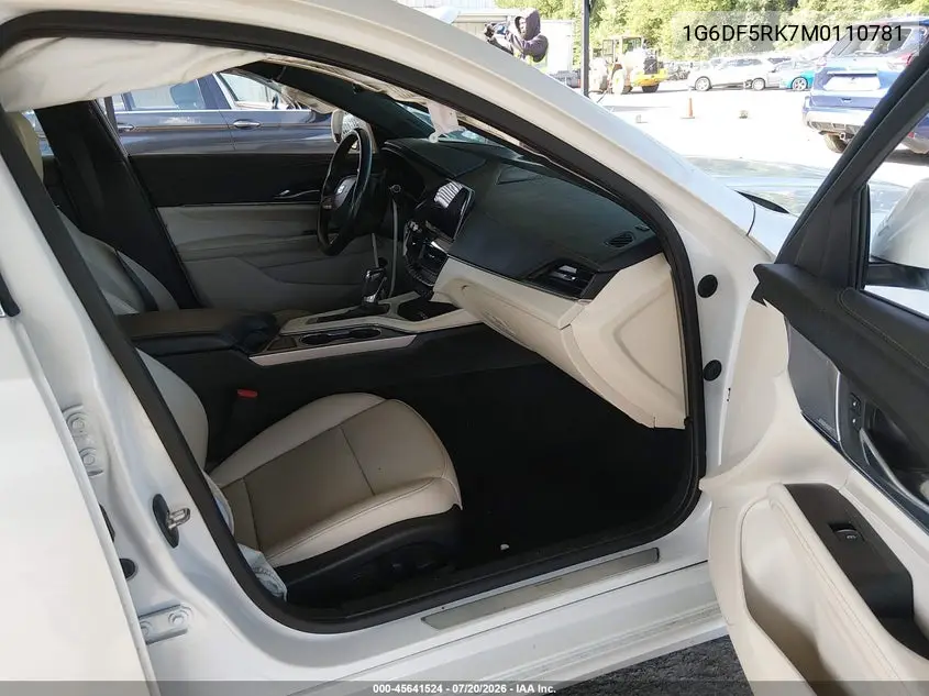 2021 Cadillac Ct4 Premium Luxury VIN: 1G6DF5RK7M0110781 Lot: 45641524