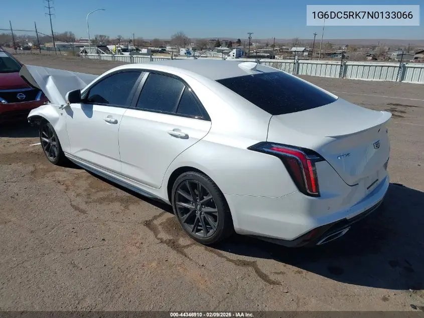 2022 Cadillac Ct4 Sport VIN: 1G6DC5RK7N0133066 Lot: 44346910