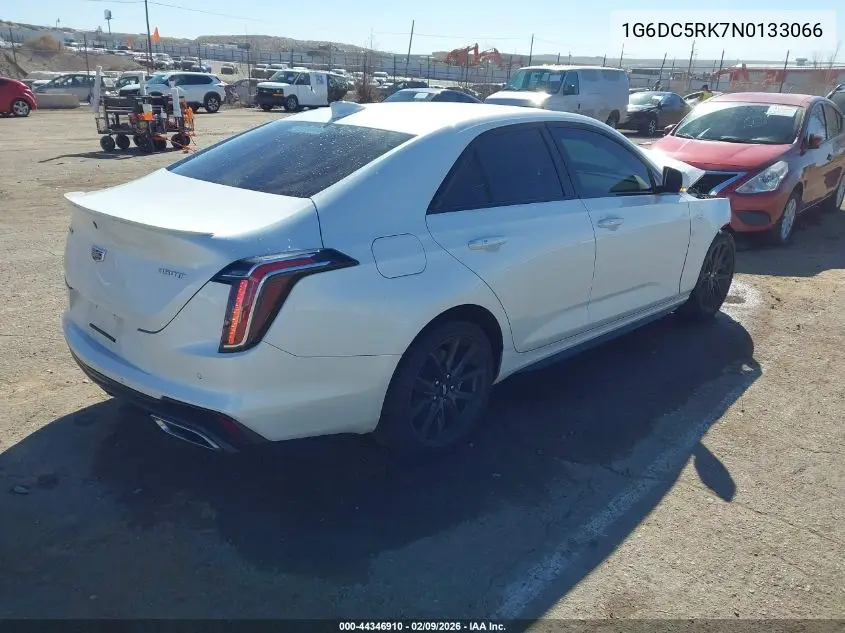 2022 Cadillac Ct4 Sport VIN: 1G6DC5RK7N0133066 Lot: 44346910