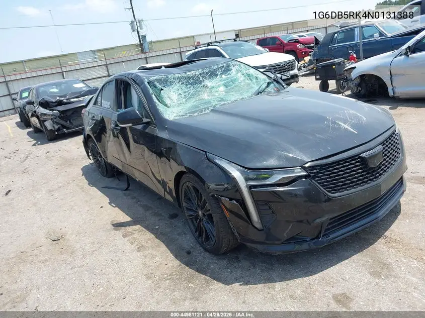 2022 Cadillac Ct4 Premium Luxury VIN: 1G6DB5RK4N0131388 Lot: 44981121