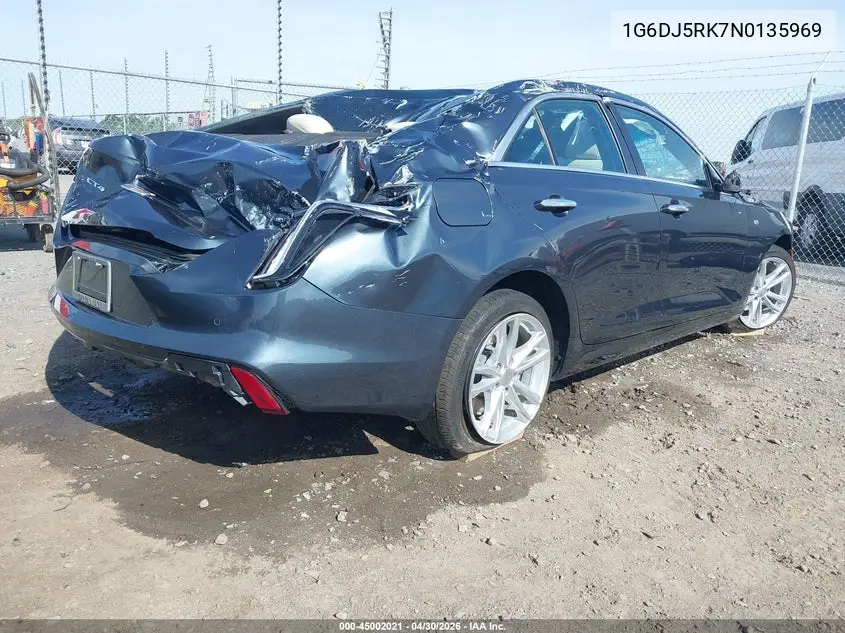 2022 Cadillac Ct4 Luxury VIN: 1G6DJ5RK7N0135969 Lot: 45002021