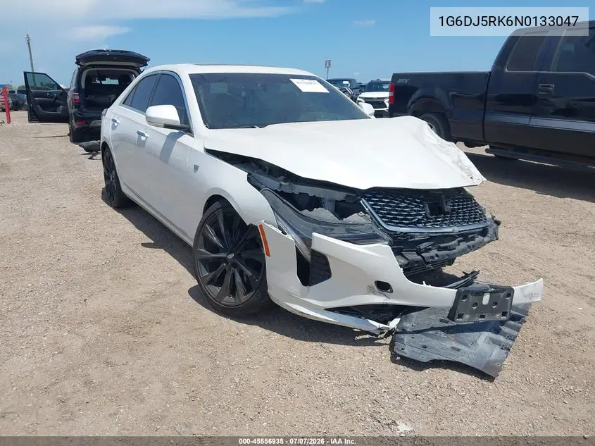 2022 Cadillac Ct4 Luxury VIN: 1G6DJ5RK6N0133047 Lot: 45556935
