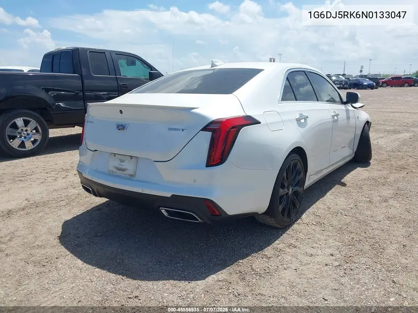 2022 Cadillac Ct4 Luxury VIN: 1G6DJ5RK6N0133047 Lot: 45556935