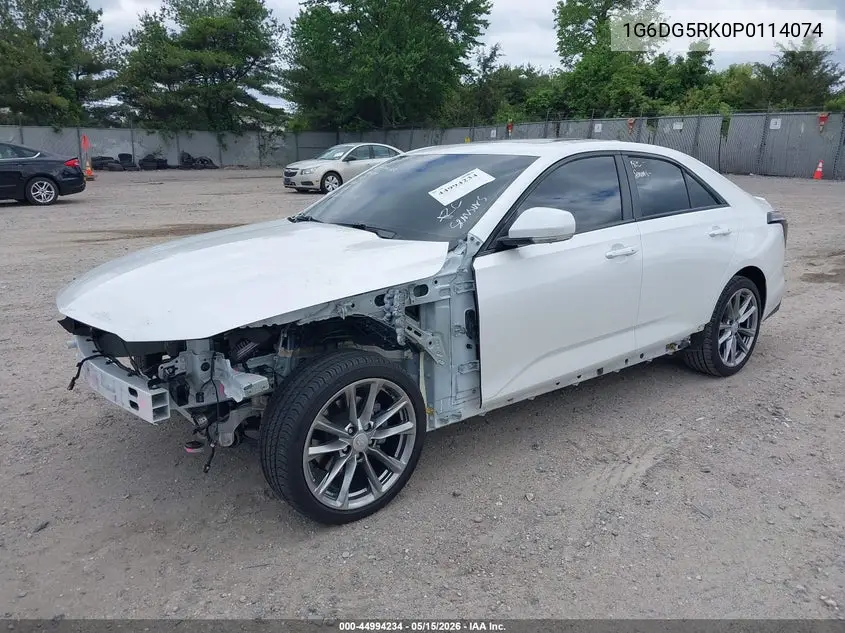2023 Cadillac Ct4 Sport VIN: 1G6DG5RK0P0114074 Lot: 44994234