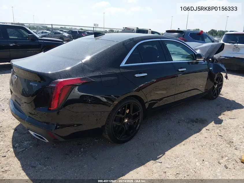 2023 Cadillac Ct4 Luxury VIN: 1G6DJ5RK8P0156333 Lot: 45112947
