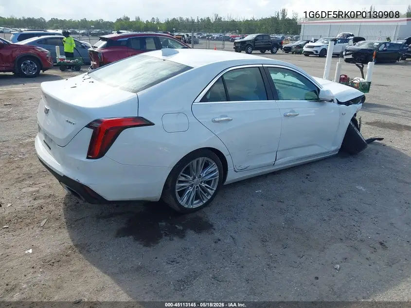 2023 Cadillac Ct4 Premium Luxury VIN: 1G6DF5RK0P0130908 Lot: 45113145