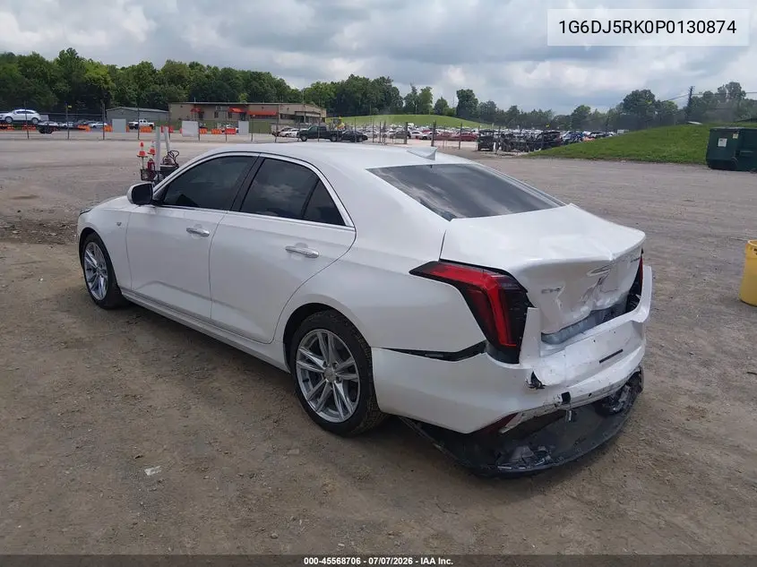 2023 Cadillac Ct4 Luxury VIN: 1G6DJ5RK0P0130874 Lot: 45568706