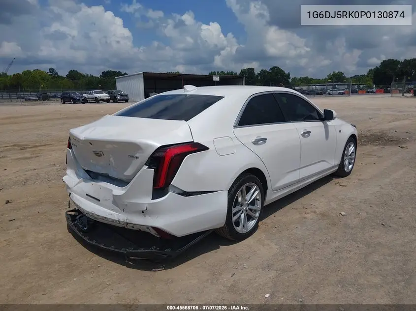 2023 Cadillac Ct4 Luxury VIN: 1G6DJ5RK0P0130874 Lot: 45568706