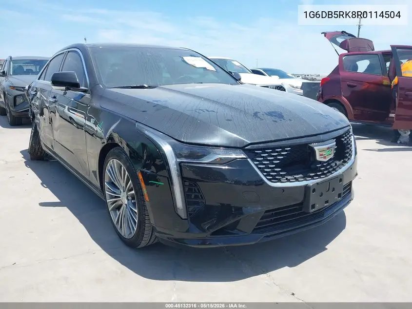 2024 Cadillac Ct4 Premium Luxury VIN: 1G6DB5RK8R0114504 Lot: 45132316