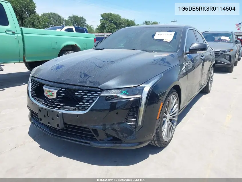 2024 Cadillac Ct4 Premium Luxury VIN: 1G6DB5RK8R0114504 Lot: 45132316