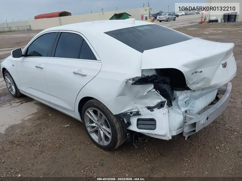 2024 Cadillac Ct4 Luxury VIN: 1G6DA5RK0R0132210 Lot: 45182305