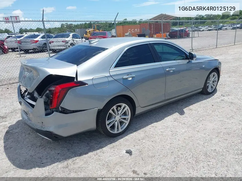 2024 Cadillac Ct4 Luxury VIN: 1G6DA5RK4R0125129 Lot: 45233706