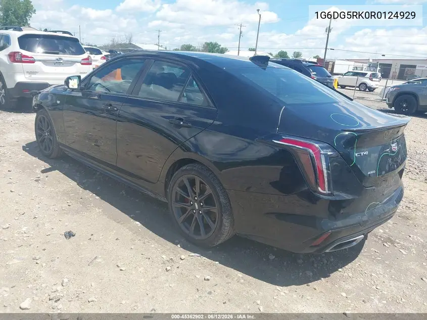 2024 Cadillac Ct4 Sport VIN: 1G6DG5RK0R0124929 Lot: 45362902