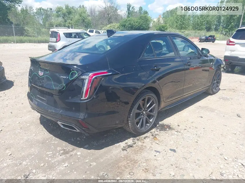 2024 Cadillac Ct4 Sport VIN: 1G6DG5RK0R0124929 Lot: 45362902