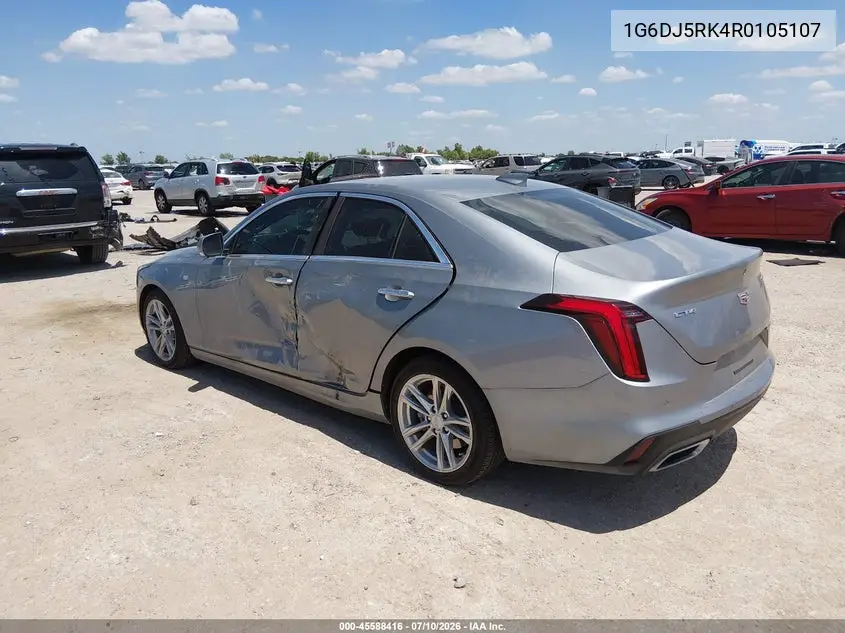 2024 Cadillac Ct4 Luxury VIN: 1G6DJ5RK4R0105107 Lot: 45588416