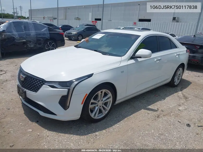 2025 Cadillac Ct4 Luxury Rwd VIN: 1G6DJ5RK7S0117838 Lot: 45455476