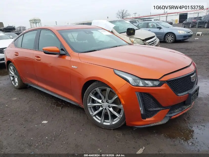 2023 Cadillac Ct5-V V-Series VIN: 1G6DV5RW4P0153758 Lot: 44403824