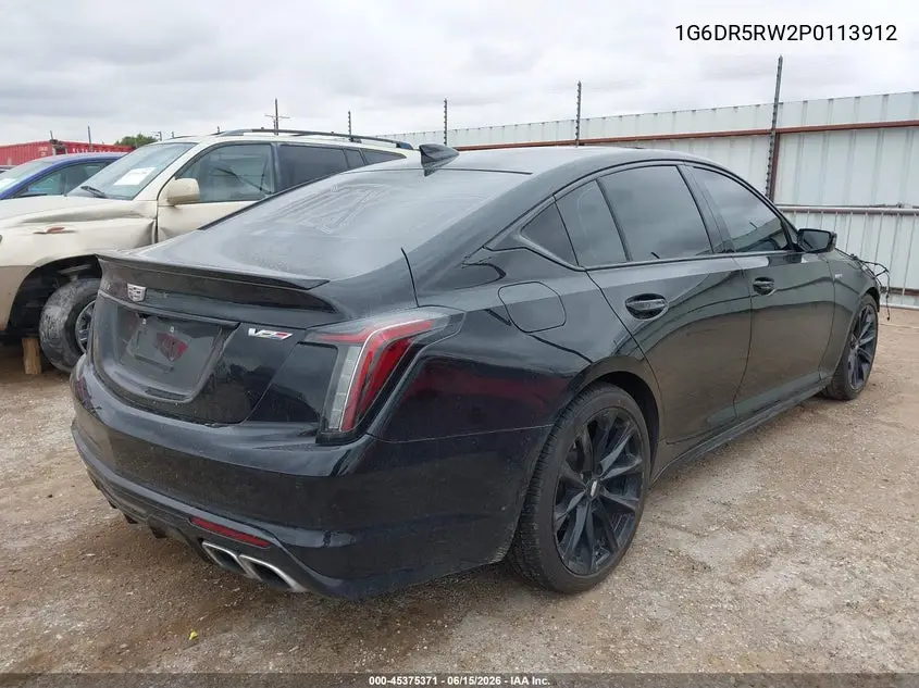 2023 Cadillac Ct5-V V-Series VIN: 1G6DR5RW2P0113912 Lot: 45375371
