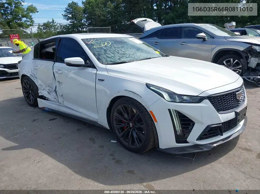 2024 Cadillac Ct5-V V-Series Blackwing VIN: 1G6D35R66R0811010 Lot: 45365130