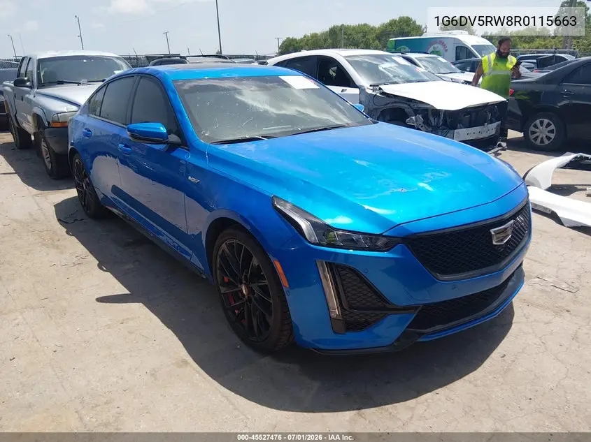2024 Cadillac Ct5-V V-Series VIN: 1G6DV5RW8R0115663 Lot: 45527476