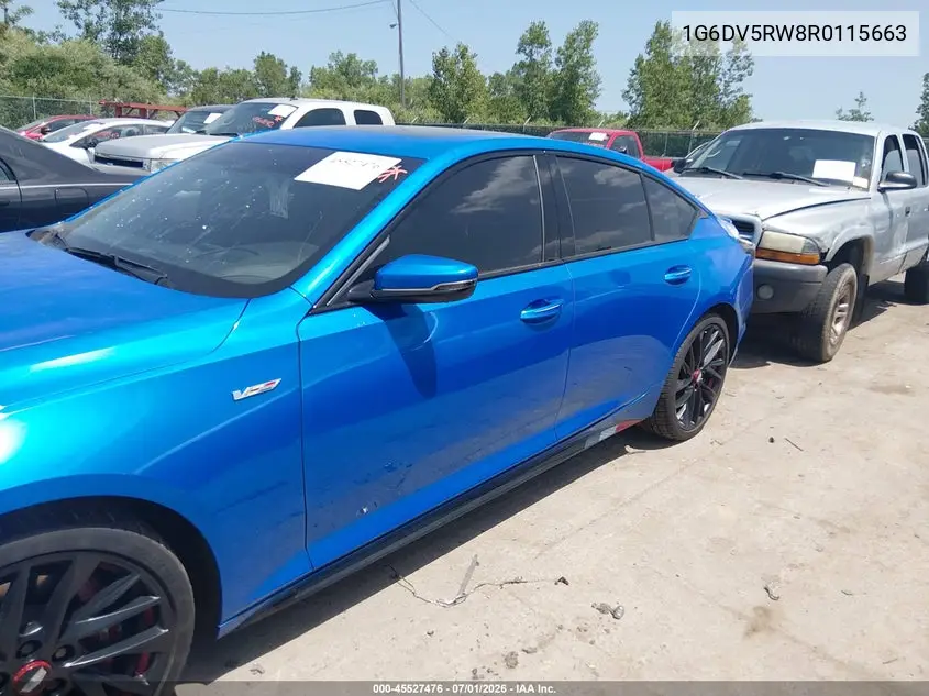 2024 Cadillac Ct5-V V-Series VIN: 1G6DV5RW8R0115663 Lot: 45527476