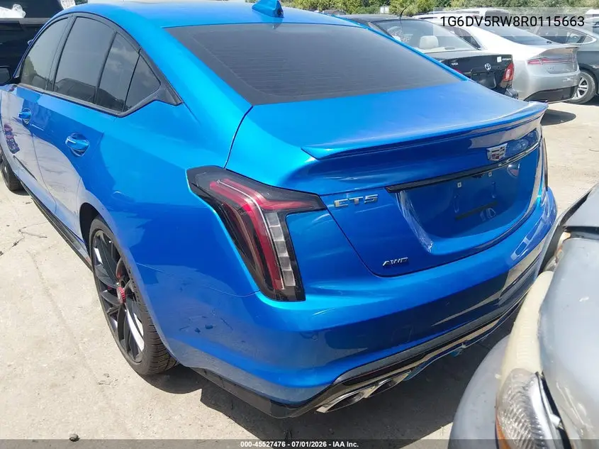 2024 Cadillac Ct5-V V-Series VIN: 1G6DV5RW8R0115663 Lot: 45527476