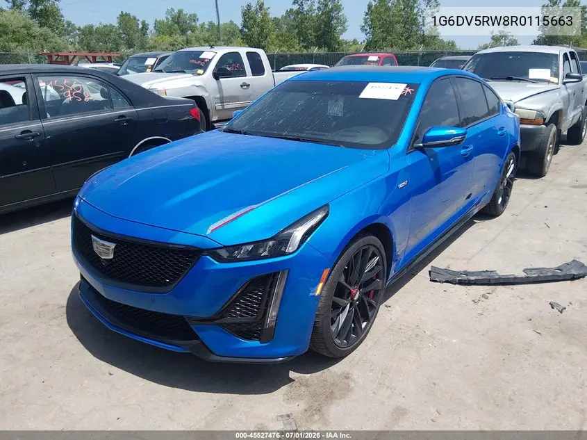 2024 Cadillac Ct5-V V-Series VIN: 1G6DV5RW8R0115663 Lot: 45527476