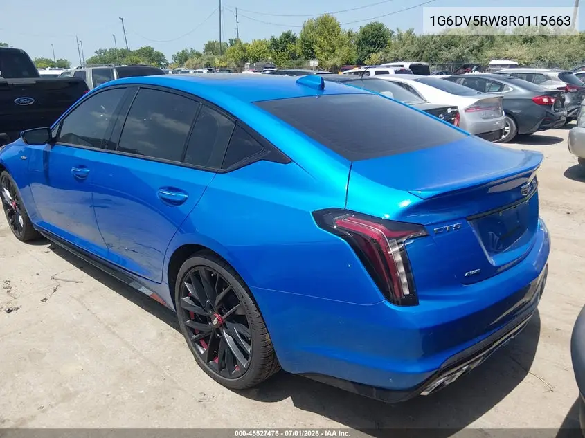 2024 Cadillac Ct5-V V-Series VIN: 1G6DV5RW8R0115663 Lot: 45527476