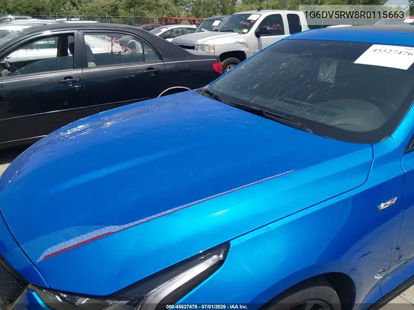 2024 Cadillac Ct5-V V-Series VIN: 1G6DV5RW8R0115663 Lot: 45527476