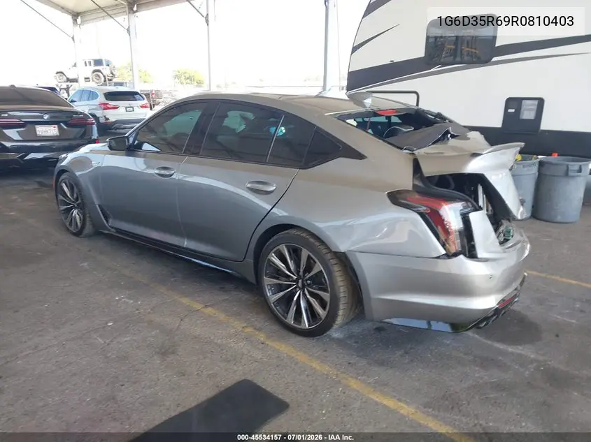 2024 Cadillac Ct5-V V-Series Blackwing VIN: 1G6D35R69R0810403 Lot: 45534157